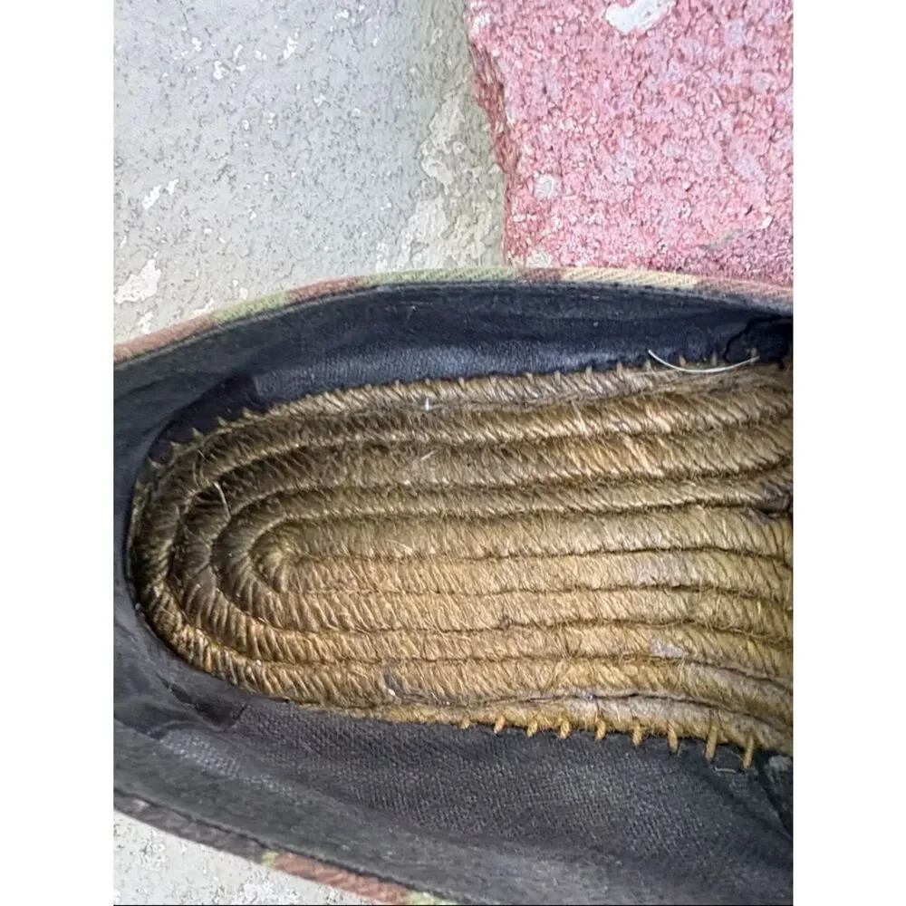 Saint Laurent camouflage canvas espadrilles